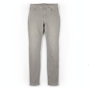 SPANX Jean-ish Ankle Leggings Pull on Shaping Stretch Denim  Women's Size M Grey